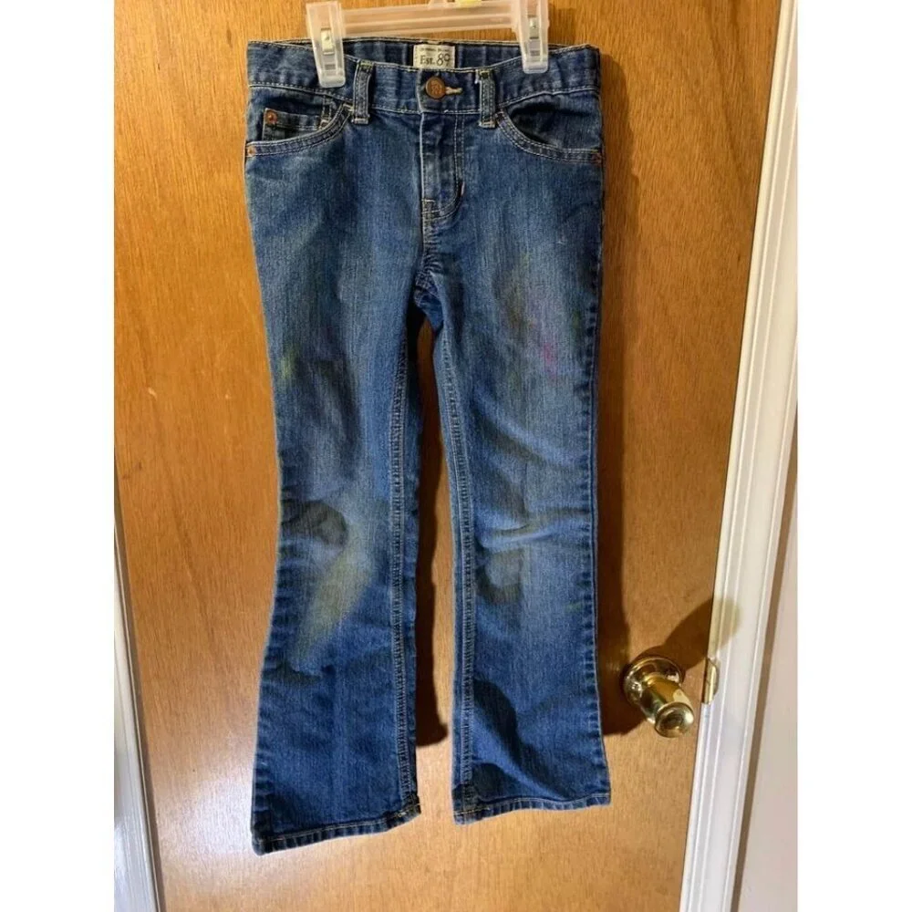 Childrens Place Bootcut Denim Blue Jeans Size 6X/7 Girls